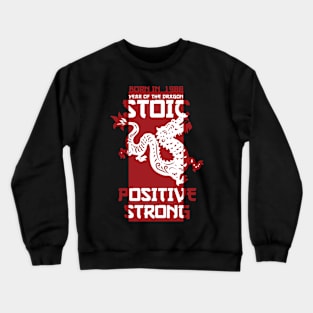 Floral dragon Tee design year of the dragon stoic Crewneck Sweatshirt